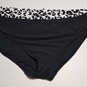 Mynah black swim bottoms size 22W NWT